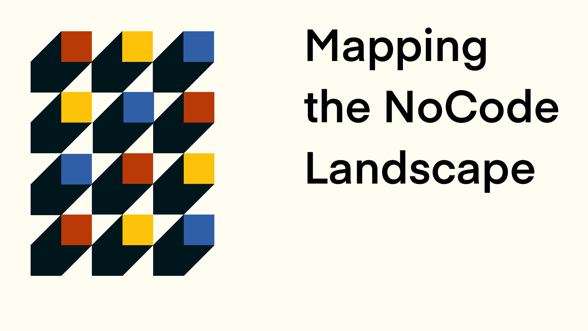 Mapping the NoCode Landscape